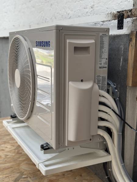 Pose d’une climatisation air/air dans une maison individuelle à Bolbec.